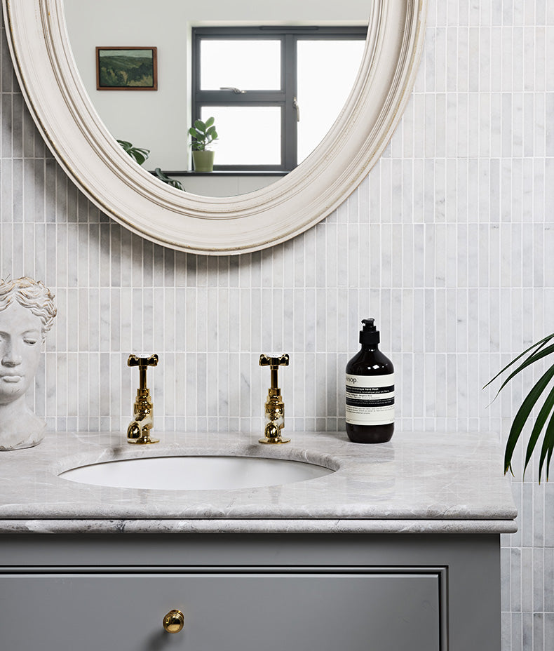 Long Island Marble Bamboo Mosaic 30.5cm