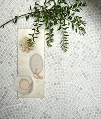 Long Island Marble Fan Mosaic 25cm Sample