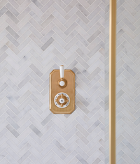Long Island Marble Herringbone Mosaic 34cm Sample