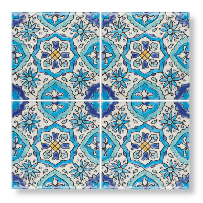 Andalucia, Belmez, £477.66/ M2 Blue Tile Decorative Tiles Decorative Tiles Sale Fired Earth Porcelain Decorative Tiles Fired Earth