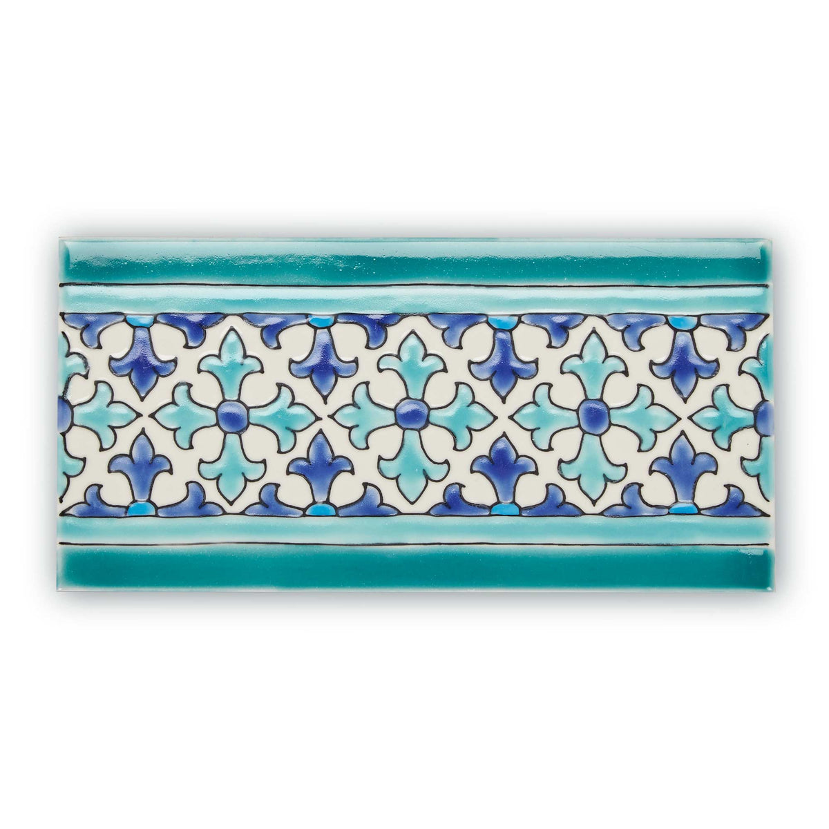 Andalucia, Morena Border, £16.32 Decorative Tiles Sale Fired Earth Green Tile Porcelain Decorative Tiles Fired Earth