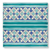 Andalucia, Morena Border, £16.32 Decorative Tiles Sale Fired Earth Green Tile Porcelain Decorative Tiles Fired Earth