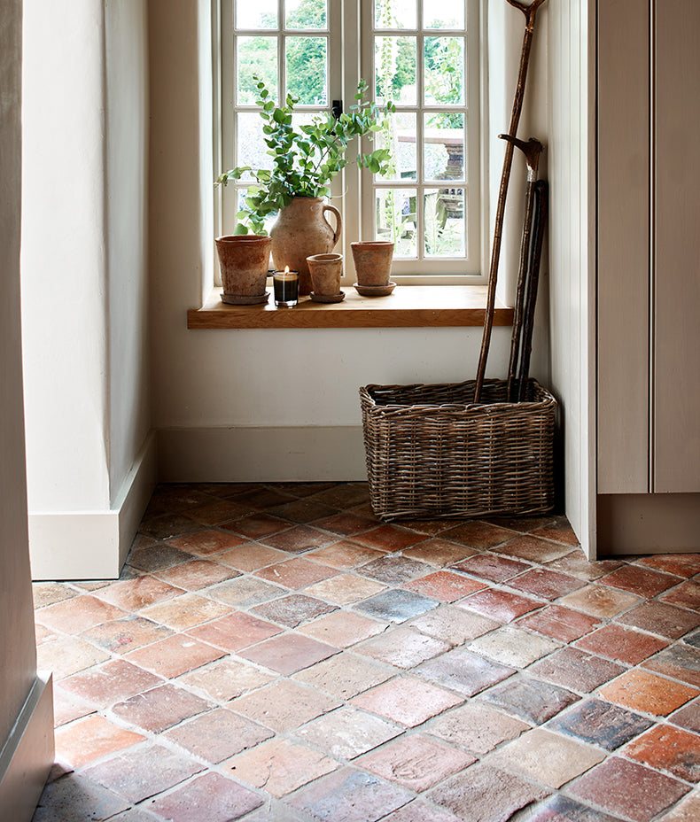 Antique Burgundy Terracotta Reclaimed 15cm