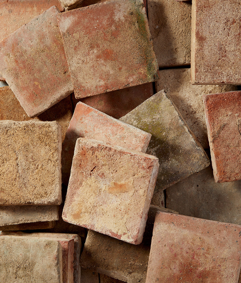 Antique Burgundy Terracotta Reclaimed 15cm