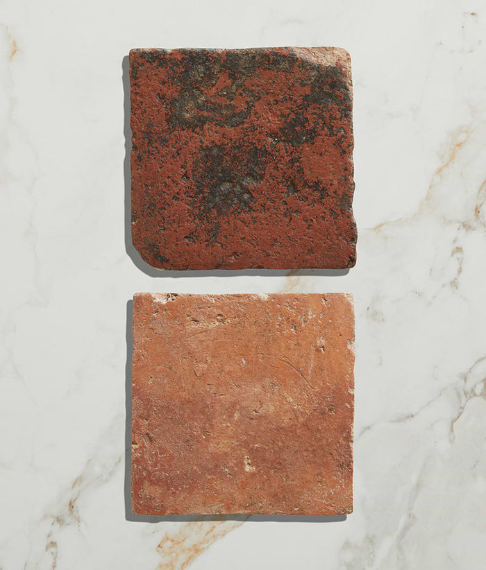 Antique Burgundy Terracotta Reclaimed 15cm Sample