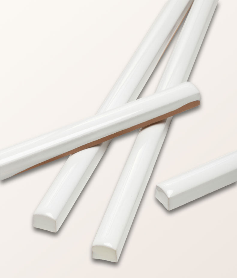 Architectural Mouldings Pencil Ceramic White 1cm