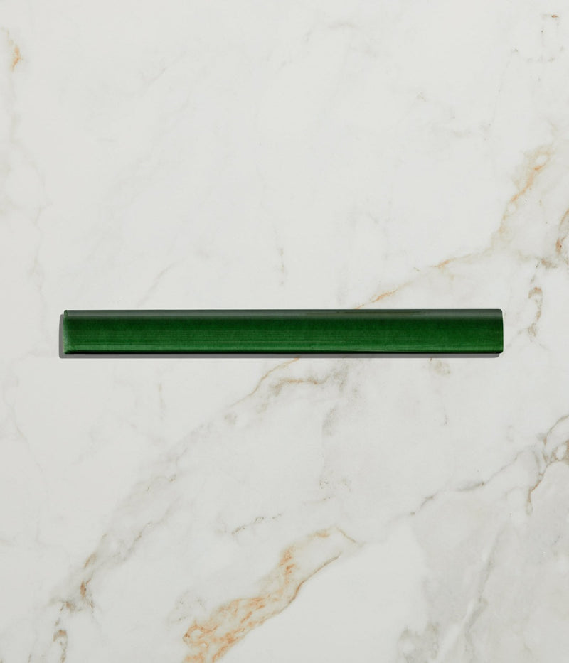 Architectural Mouldings Bead Ceramic Olive Green 2cm Sample