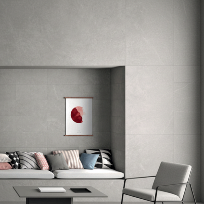 Arkistone Porcelain Stoneware Silver 60x60