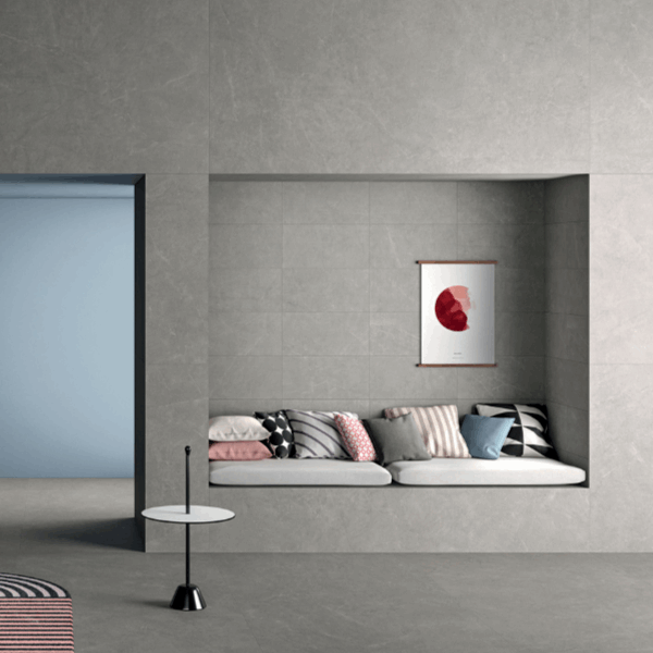 Arkistone Porcelain Stoneware, sizes, Silver, from £48.05/ M2 Concrete & Cement Effect Porcelain Tiles Grey Tile Marca Corona