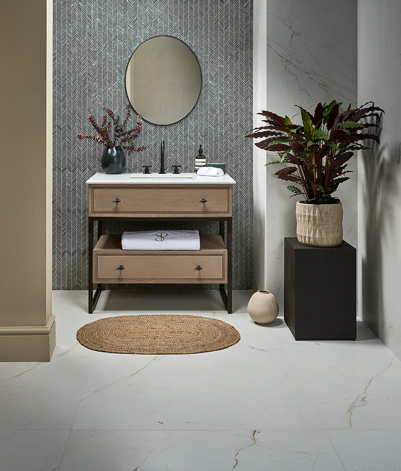 Athens Amazon Marble Mosaic 29.2x30.2cm Sample