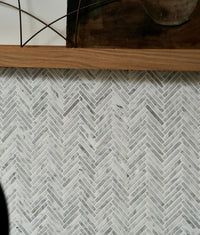 Athens Carrara Marble Mosaic 29.2x30.2cm Sample