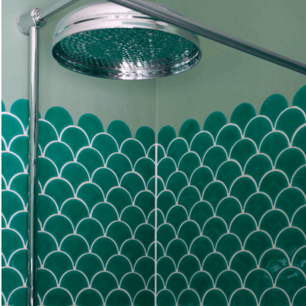 Atlantis Scallop, Emerald, £15.12 per sheet