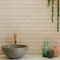 Avebury Glazed Brick Style, Plaster, £84.48 / M2 Cream Tile Decorative Tiles Ca Pietra