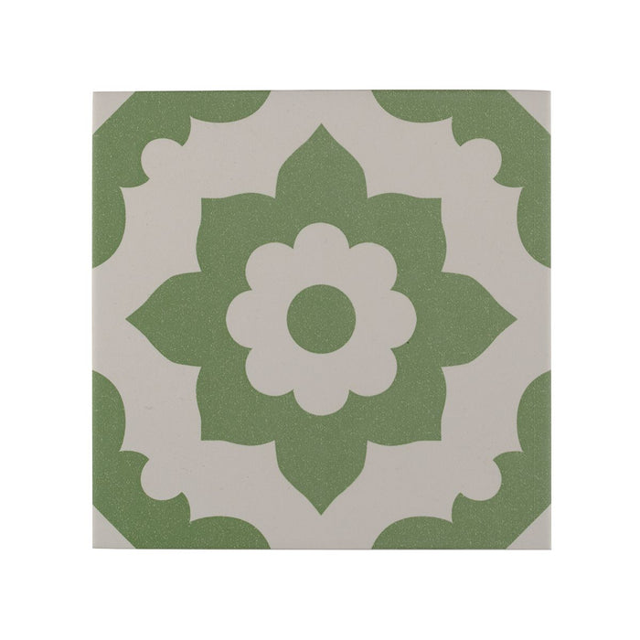 Bert & May, Porcelain, Green Santona, £86.70/M2 Decorative Tiles Decorative Tiles Sale Porcelain Decorative Tiles Fired Earth