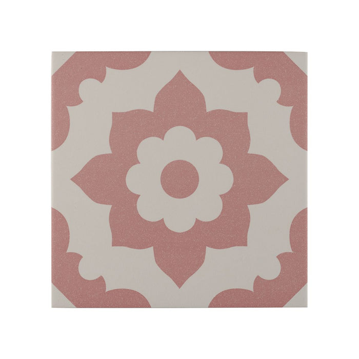 Bert & May, Porcelain , Pink Santona, £86.70/M2 Decorative Tiles Decorative Tiles Sale Porcelain Decorative Tiles Fired Earth