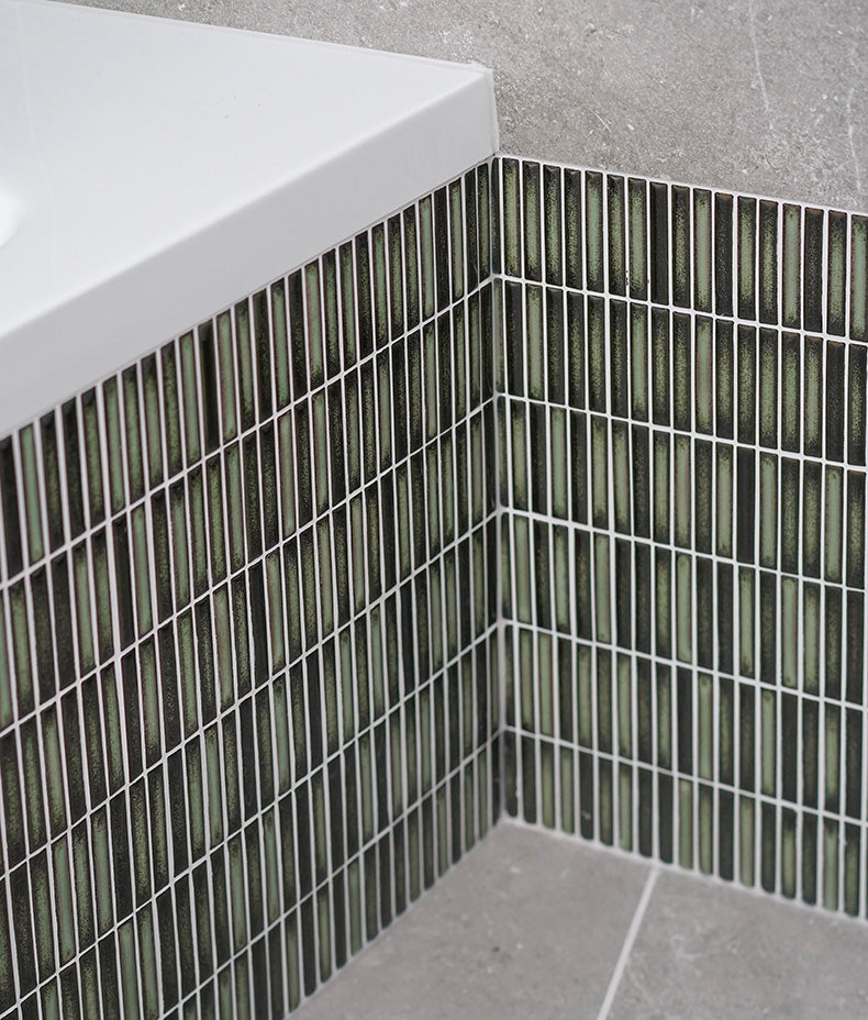 Bamboo Lustre Porcelain Mosaic Forest 29.5cm