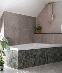 Bamboo Lustre Porcelain Mosaic Forest 29.5cm
