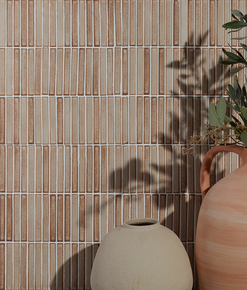 Bamboo Lustre Porcelain Mosaic Cappuccino 29.5cm