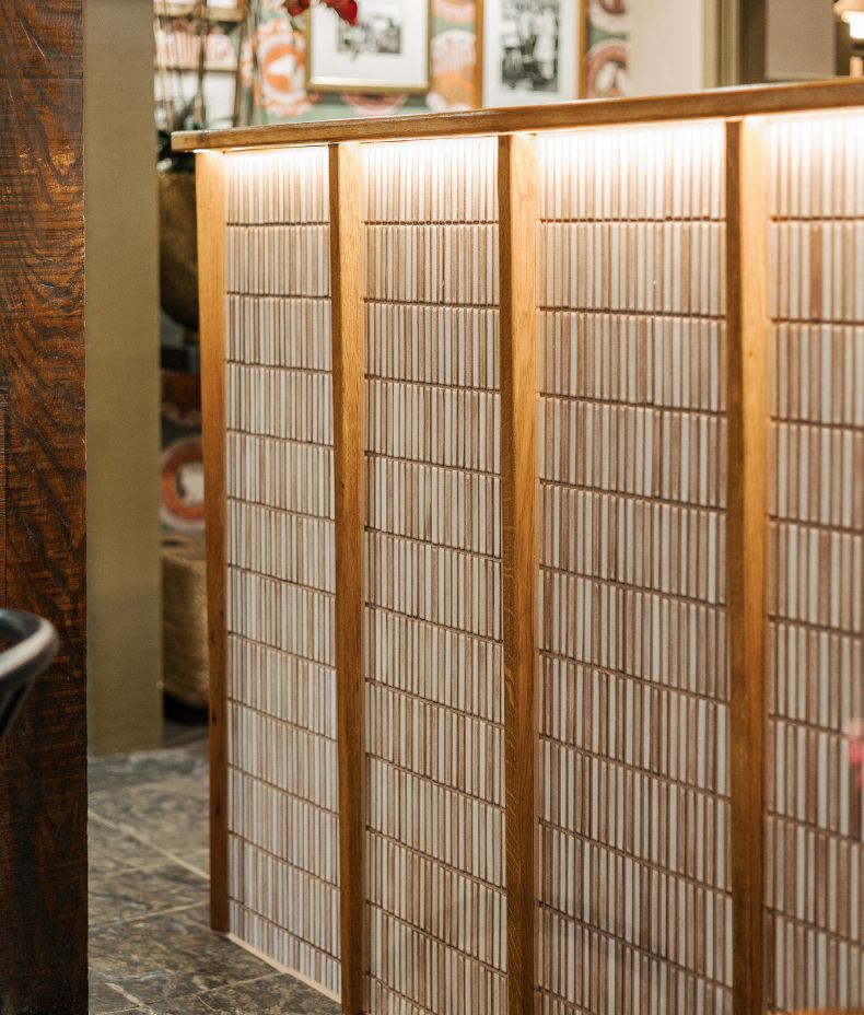 Bamboo Lustre Porcelain Mosaic Cappuccino 29.5cm