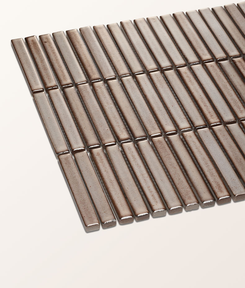 Bamboo Lustre Porcelain Mosaic Cappuccino 29.5cm