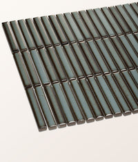 Bamboo Lustre Porcelain Mosaic Teal 29.5cm Sample