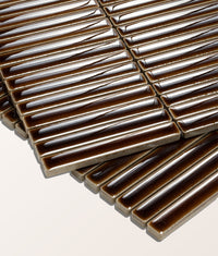 Bamboo Porcelain Mosaic Caramel 28.4x29.5cm Sample