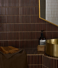 Bamboo Porcelain Mosaic Caramel 28.4x29.5cm Sample
