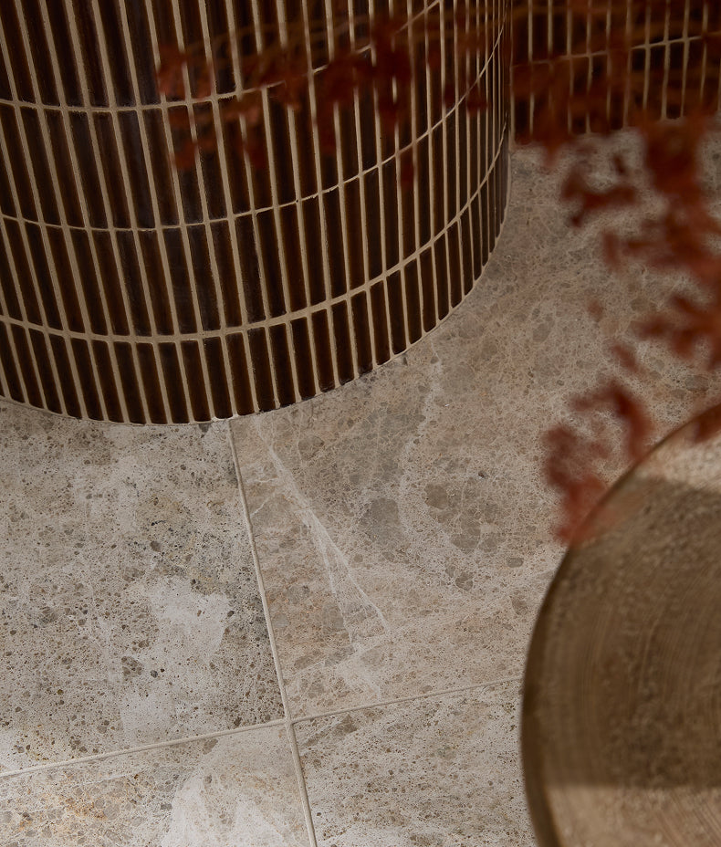 Bamboo Porcelain Mosaic Caramel 28.4x29.5cm Sample