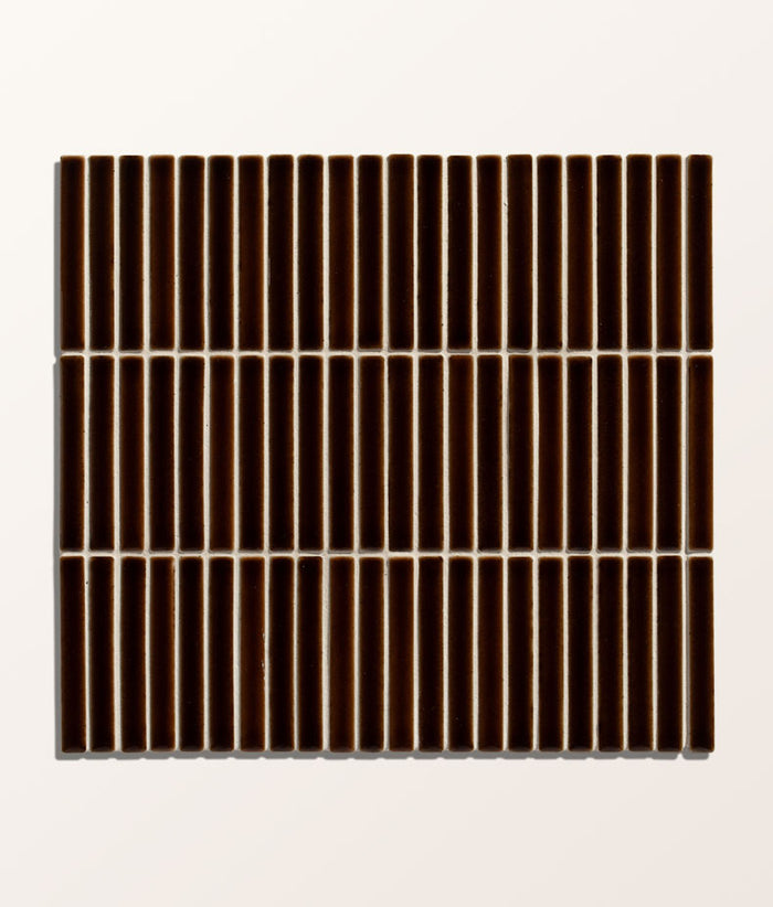 Bamboo Porcelain Mosaic Caramel 28.4x29.5cm Sample
