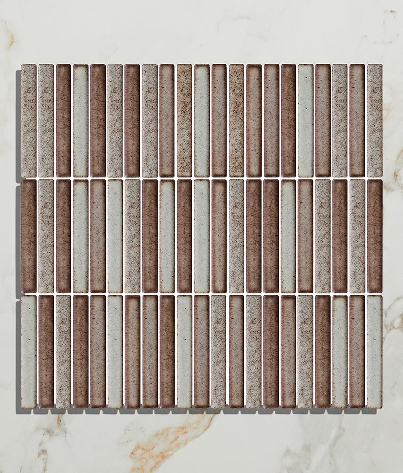 Bamboo Lustre Porcelain Mosaic Cappuccino 29.5cm