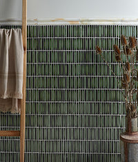 Bamboo Lustre Porcelain Mosaic Forest 29.5cm