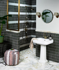 Bamboo Lustre Porcelain Mosaic Forest 29.5cm