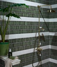 Bamboo Lustre Porcelain Mosaic Forest 29.5cm
