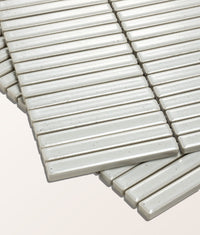 Bamboo Porcelain Mosaic Vintage White 28.4x29.5cm Sample