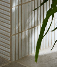 Bamboo Porcelain Mosaic Vintage White 28.4x29.5cm