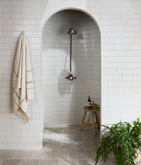 Bamboo Porcelain Mosaic Vintage White 28.4x29.5cm