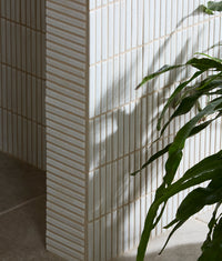 Bamboo Porcelain Mosaic Vintage White 28.4x29.5cm Sample