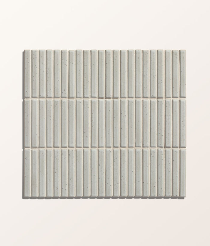 Bamboo Porcelain Mosaic Vintage White 28.4x29.5cm Sample