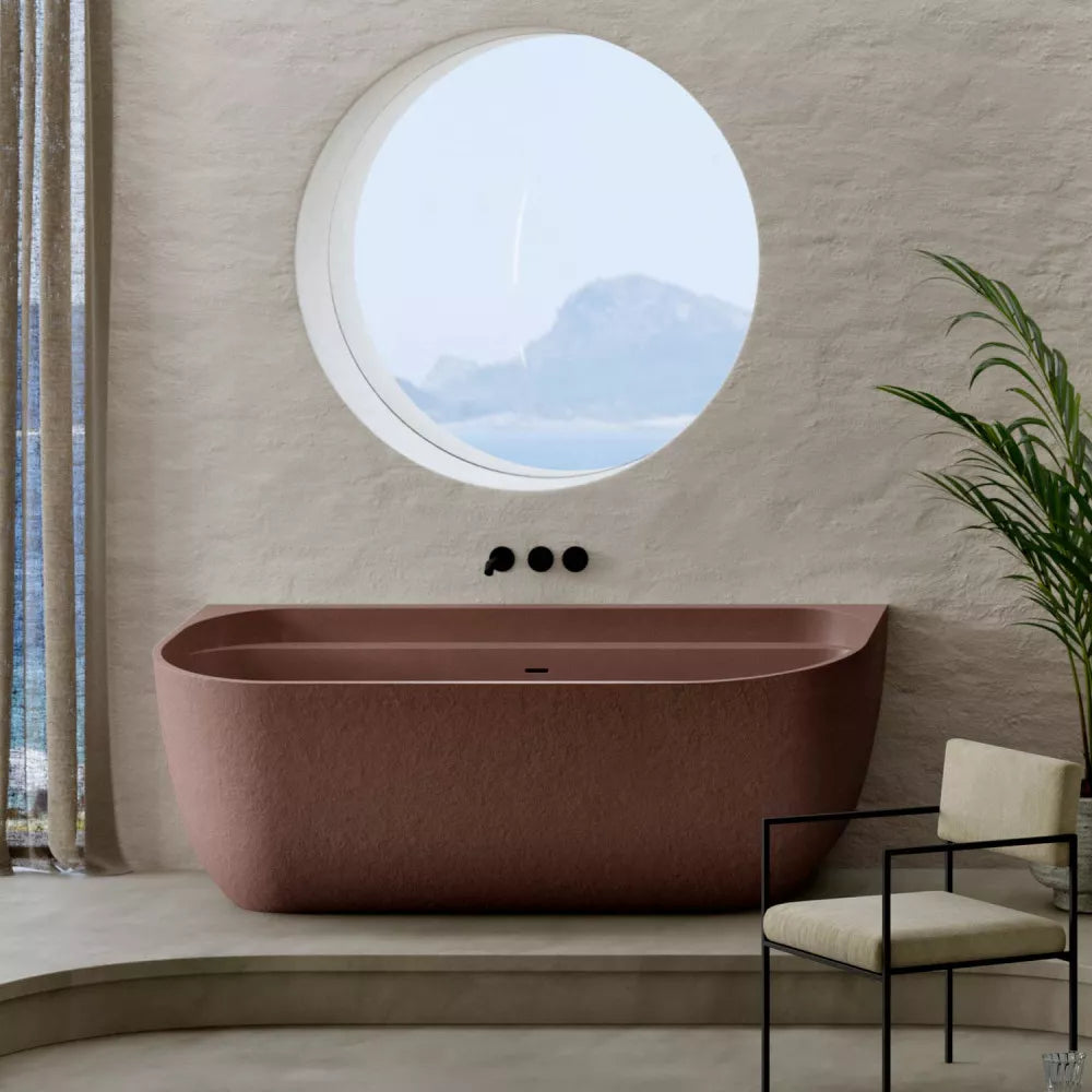 Acquabella Noon Slate Freestanding Bath