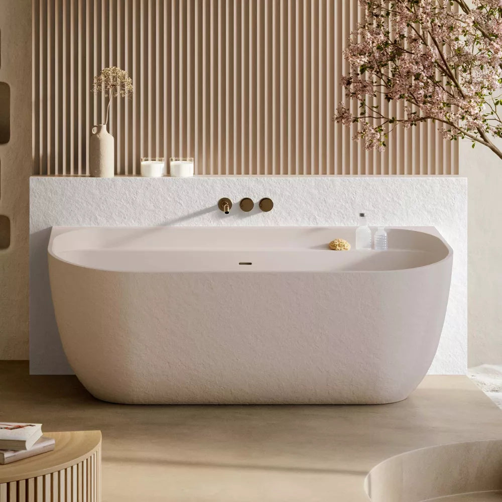 Acquabella Noon Slate Freestanding Bath
