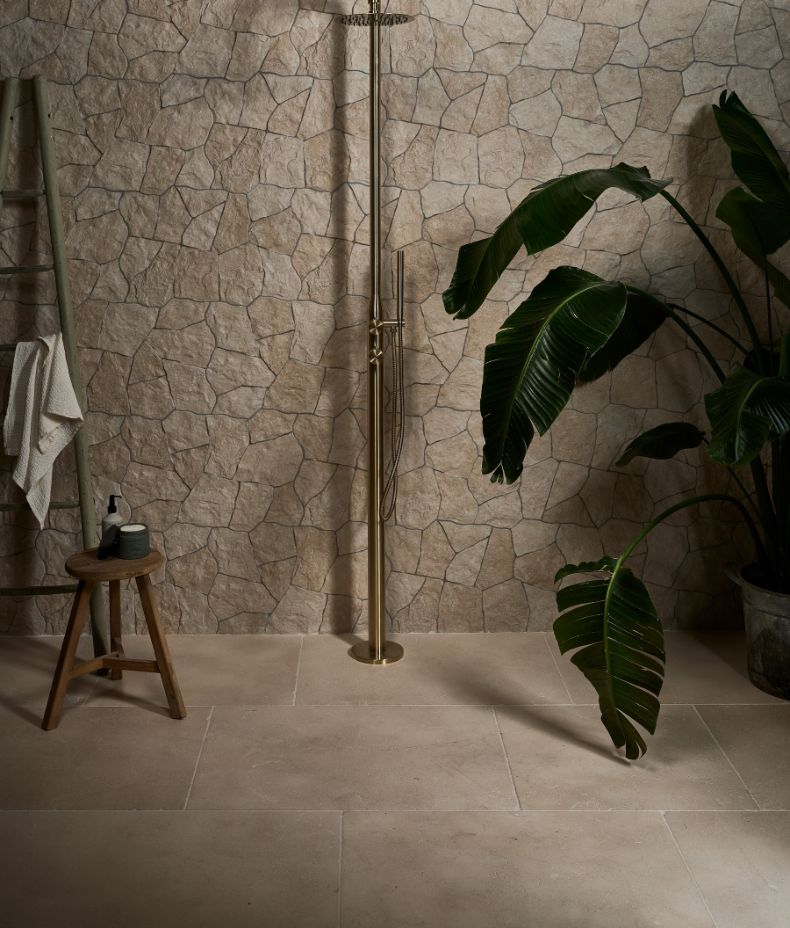 Bergamo Limestone Lightly Seasoned Finish 40x40cm