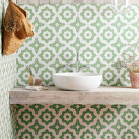 Bert & May, Porcelain, Green Santona, £86.70/M2 Decorative Tiles Decorative Tiles Sale Porcelain Decorative Tiles Fired Earth