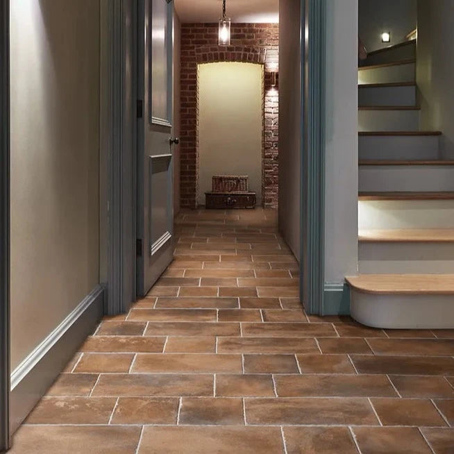 Brewhouse, Rectangle, £57.50/ M2 Brown Tile Stone Effect Tiles Ca Pietra