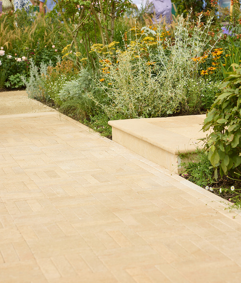 Buscot Limestone Tumbled & Etched Bullnosed Coping 40x100cm