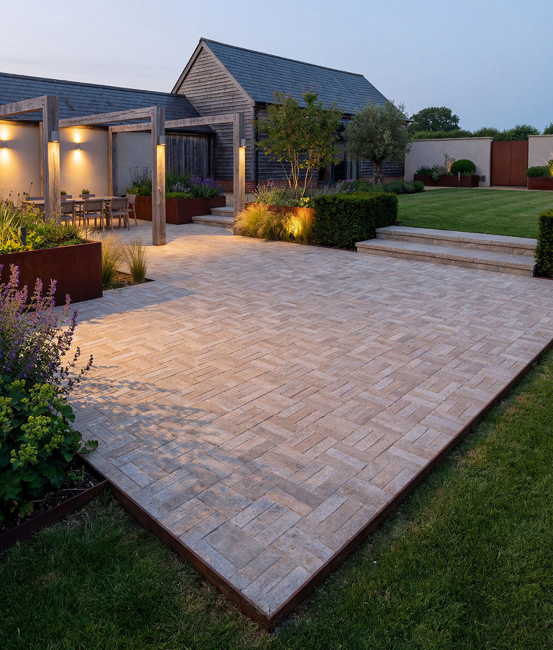 Buscot Limestone Klinkers Tumbled & Etched 5x20cm Sample