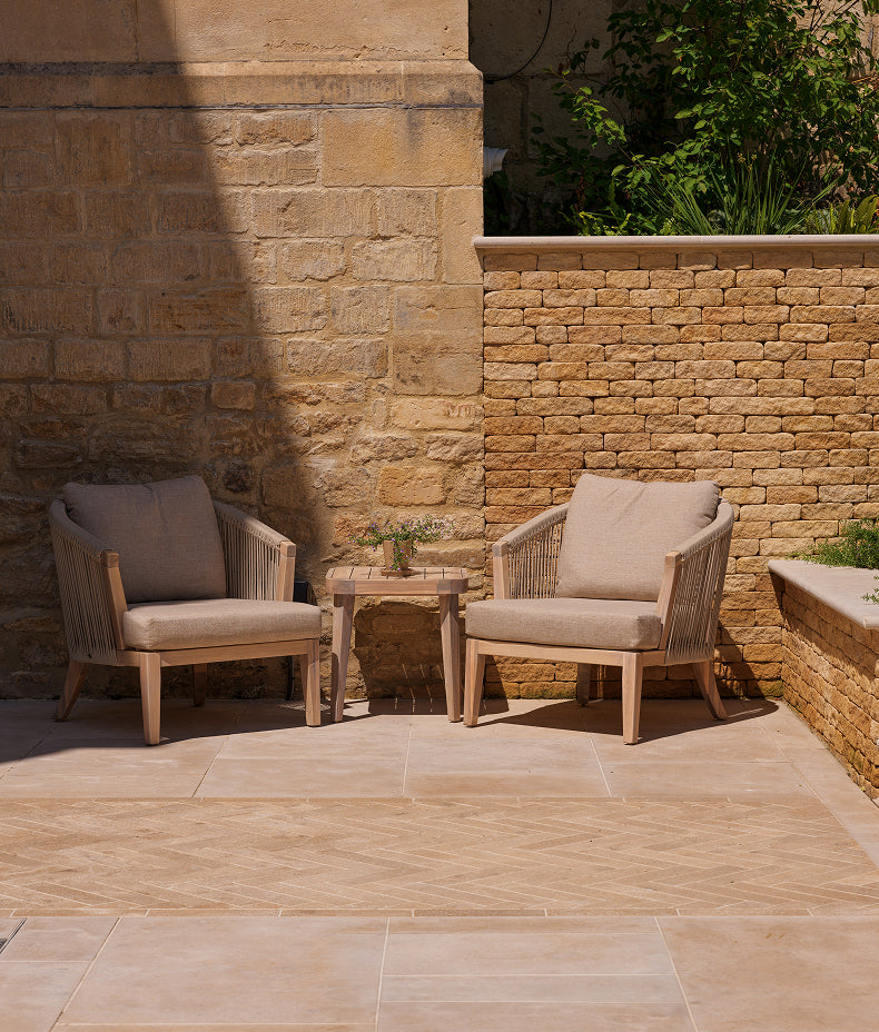 Buscot Limestone Parquet Tumbled & Etched Finish 7.5x30cm