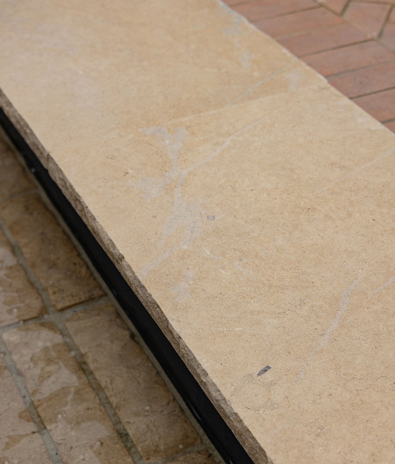 Buscot Limestone Tumbled & Etched Cropped Coping 40x100cm