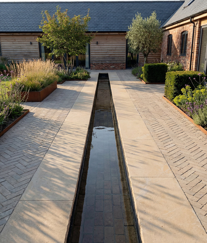 Buscot Limestone Tumbled & Etched Cropped Coping 40x100cm