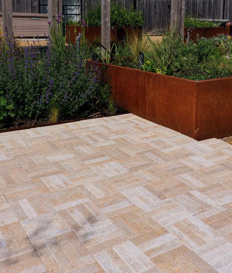 Buscot Limestone Klinkers Tumbled & Etched 5x20cm Sample