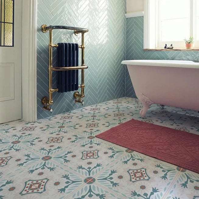 Cabana, Flamingo Tree, £99.30/ M2 Decorative Tiles Green Tile Porcelain Decorative Tiles Ca Pietra